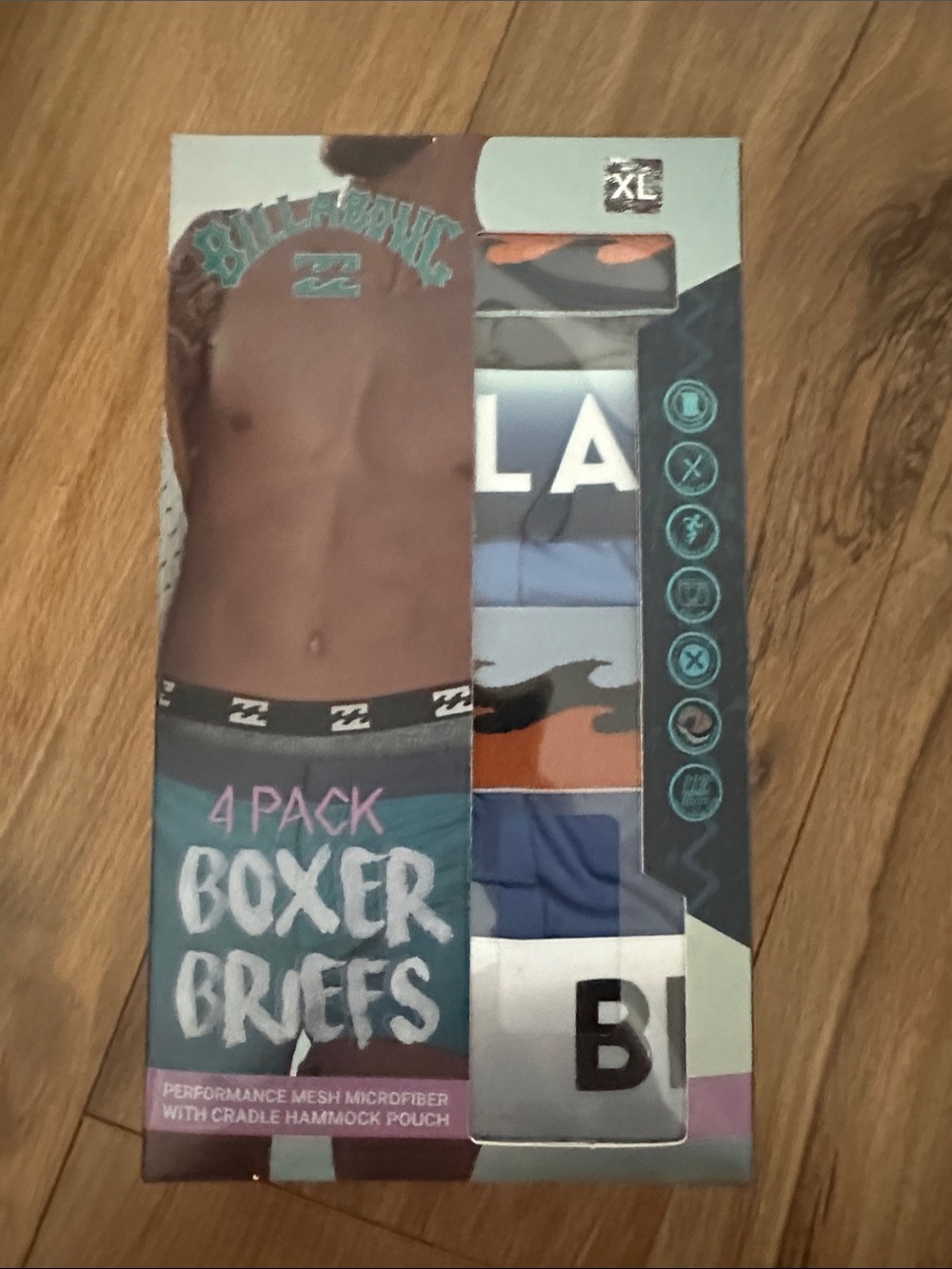 Billabong Men's Boxer Brief 4-Pack – NEW